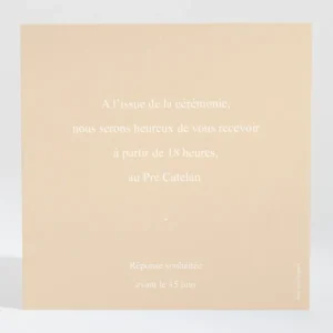 Carton d'invitation mariage Boheme chic*Faire-part Elégant Sale