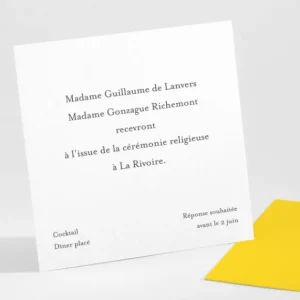 Carton d'invitation mariage Elegantes baies*Faire-part Elégant Sale