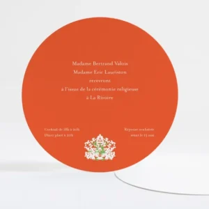 Carton d'invitation mariage Gypsophile*Faire-part Elégant Discount