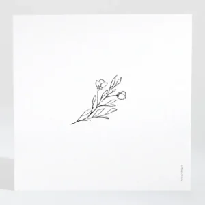 Carton d'invitation mariage Jolie fleur*Faire-part Elégant New