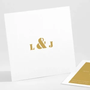 Carton d'invitation mariage Symphonie*Faire-part Elégant New