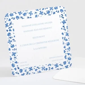 Carton d'invitation mariage Liberty leger*Faire-part Elégant Online