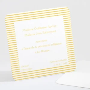Carton d'invitation mariage Jolie mariniere*Faire-part Elégant Clearance
