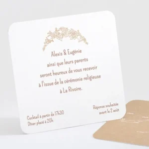 Carton d'invitation mariage Jolie grappe*Faire-part Elégant Outlet