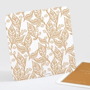 Carton d'invitation mariage Herbier*Faire-part Elégant Outlet