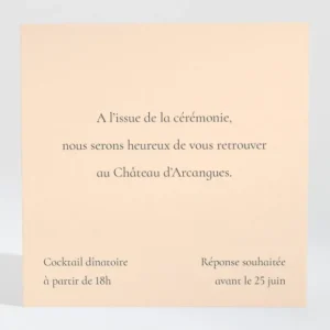 Carton d'invitation mariage Pays Basque*Faire-part Elégant New