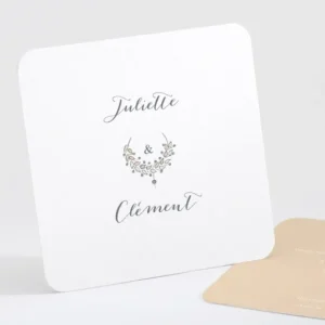 Carton d'invitation mariage Boheme chic*Faire-part Elégant Sale
