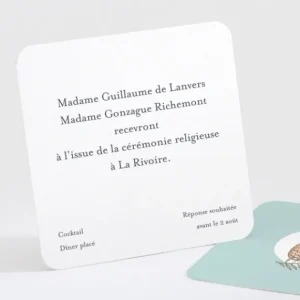 Carton d'invitation mariage Ananas*Faire-part Elégant Online
