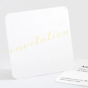 Carton d'invitation mariage Letter*Faire-part Elégant Best