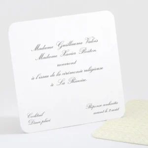Carton d'invitation mariage Classique scandinave*Faire-part Elégant Sale