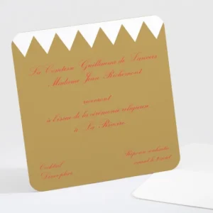 Carton d'invitation mariage Retro*Faire-part Elégant Online