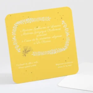 Carton d'invitation mariage Arlette & Albin*Faire-part Elégant Discount