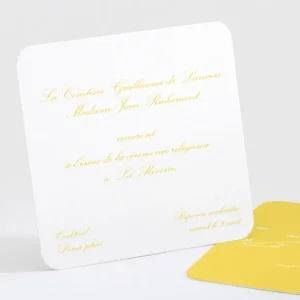 Carton d'invitation mariage Traditionnel couleur*Faire-part Elégant Best