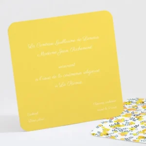 Carton d'invitation mariage Liberty groseilles*Faire-part Elégant Sale