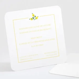 Carton d'invitation mariage Liberty framboises*Faire-part Elégant New