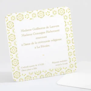 Carton d'invitation mariage Petit liberty etoiles*Faire-part Elégant Best
