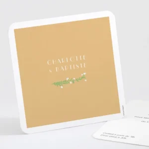 Carton d'invitation mariage Virtuosite*Faire-part Elégant Fashion