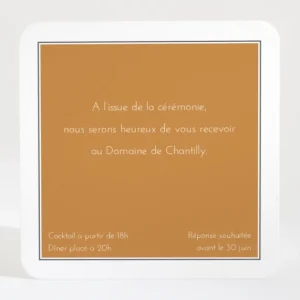 Carton d'invitation mariage Herbier*Faire-part Elégant Outlet