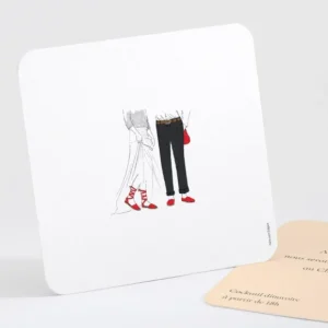 Carton d'invitation mariage Pays Basque*Faire-part Elégant New
