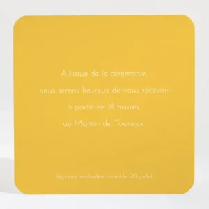 Carton d'invitation mariage Garden party*Faire-part Elégant Best