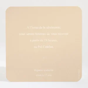 Carton d'invitation mariage Boheme chic*Faire-part Elégant Sale