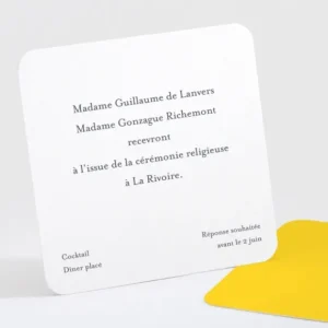 Carton d'invitation mariage Elegantes baies*Faire-part Elégant Sale