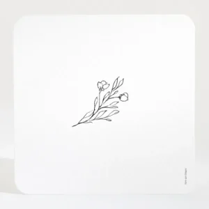 Carton d'invitation mariage Jolie fleur*Faire-part Elégant New