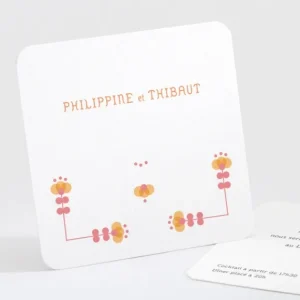 Carton d'invitation mariage Fifties*Faire-part Elégant Hot