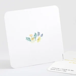 Carton d'invitation mariage Tendre Floraison*Faire-part Elégant Discount