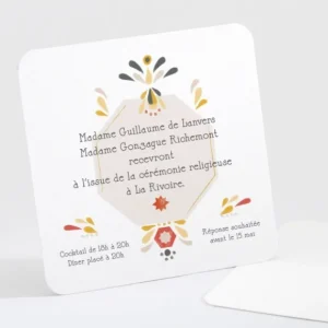 Carton d'invitation mariage Casino*Faire-part Elégant Best
