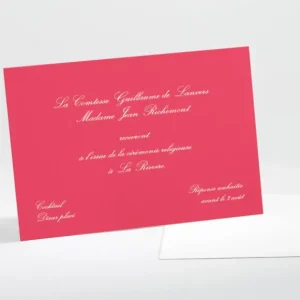 Carton d'invitation mariage Traditionnel rectangle*Faire-part Elégant Discount
