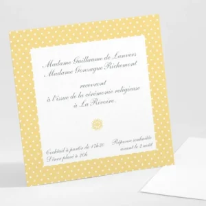 Carton d'invitation mariage Petite dentelle*Faire-part Elégant Hot