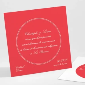 Carton d'invitation mariage Medaillon elegant*Faire-part Elégant Online