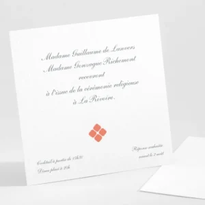Carton d'invitation mariage Jolies tomettes*Faire-part Elégant Clearance