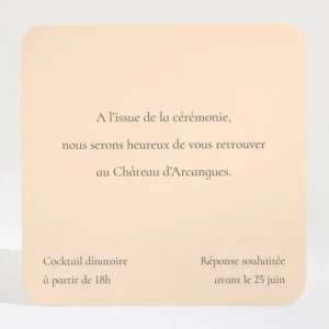 Carton d'invitation mariage Pays Basque*Faire-part Elégant New