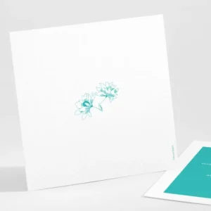Carton d'invitation mariage Promesse fleurie*Faire-part Elégant Clearance