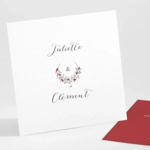 Carton d'invitation mariage Boheme chic*Faire-part Elégant Sale