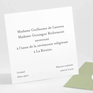 Carton d'invitation mariage Ananas*Faire-part Elégant Online