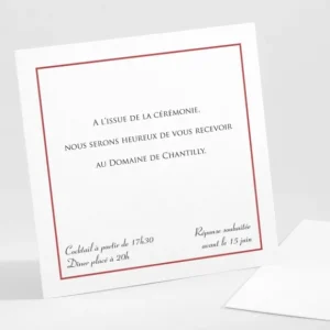 Carton d'invitation mariage Jardin tropical*Faire-part Elégant Outlet