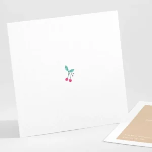 Carton d'invitation mariage Cherry cherry*Faire-part Elégant Best