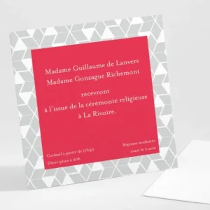 Carton d'invitation mariage Etoiles scandinaves*Faire-part Elégant Best