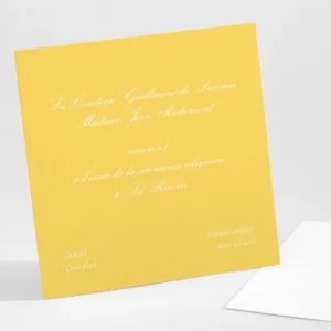 Carton d'invitation mariage Traditionnel triptyque*Faire-part Elégant Fashion