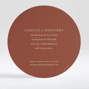Carton d'invitation mariage Nature elegante*Faire-part Elégant Discount