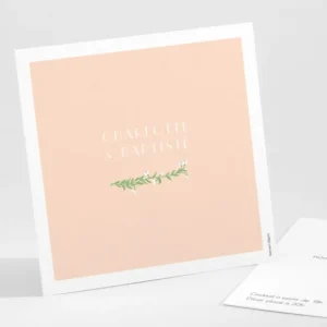 Carton d'invitation mariage Virtuosite*Faire-part Elégant Fashion