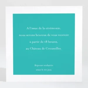 Carton d'invitation mariage Promesse fleurie*Faire-part Elégant Clearance