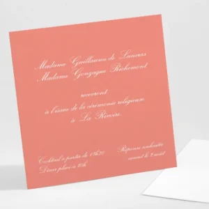 Carton d'invitation mariage Elegance scandinave*Faire-part Elégant Clearance
