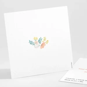 Carton d'invitation mariage Tendre Floraison*Faire-part Elégant Discount
