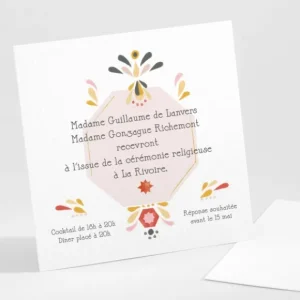 Carton d'invitation mariage Casino*Faire-part Elégant Best