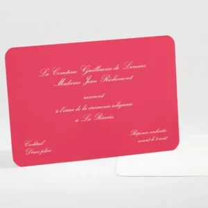 Carton d'invitation mariage Traditionnel rectangle*Faire-part Elégant Discount
