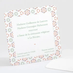 Carton d'invitation mariage Petit liberty etoiles*Faire-part Elégant Best
